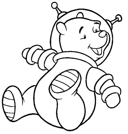 Mickey Mouse Astronaut Coloring Pages