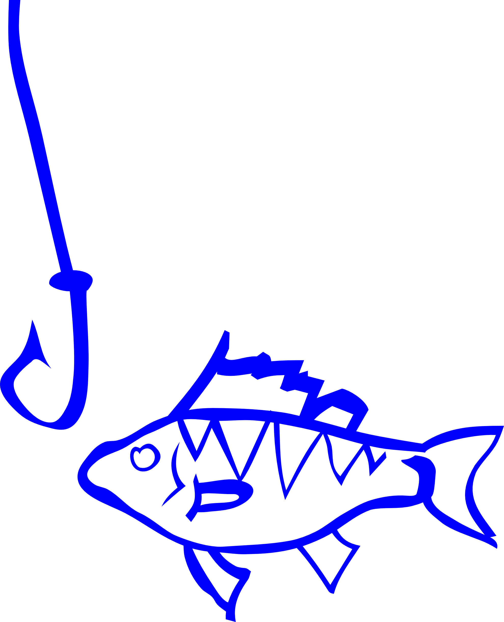 Fish Line Art - Cliparts.co