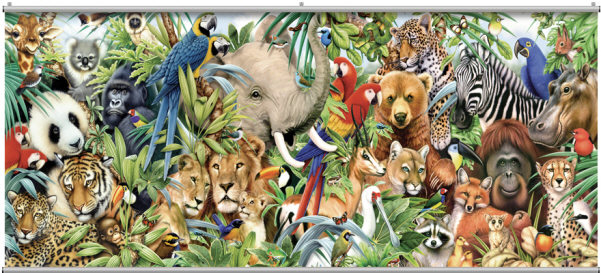 Jungle Animals Wall Minute Mural By 4 Walls
