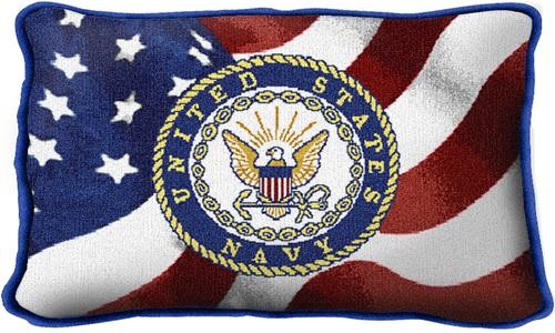 US Navy Logo Flag Military Decorative Tapestry Pillow ...