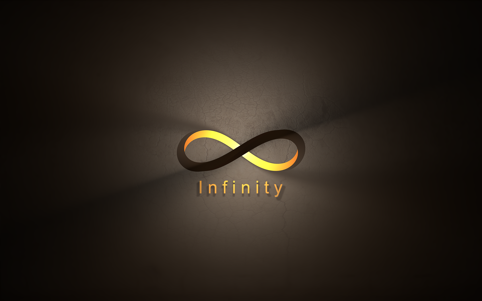Infinity Symbol Wallpaper 1680x1050px #833203