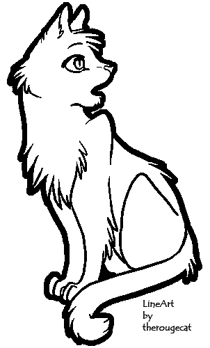 Basic_female_cat_lineart_by_ ...