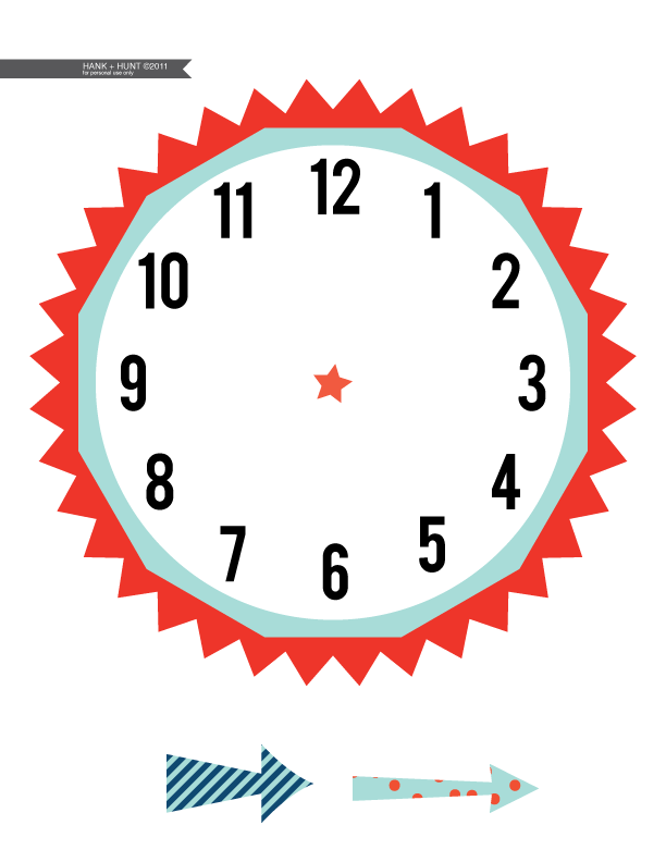 Printable Clocks Without Hands images