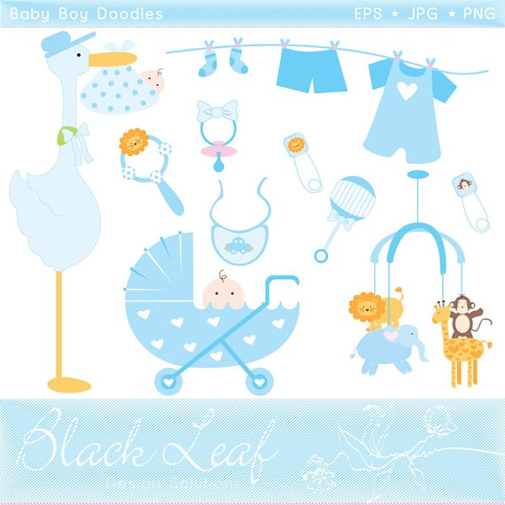 free clipart stork with baby boy - photo #31