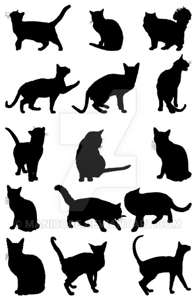 Cat Silhouette Vector Free - Cliparts.co
