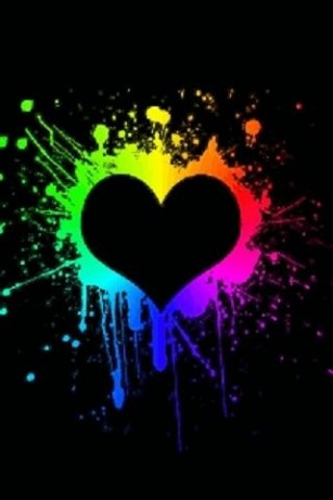 Neon Heart Splash Live Wallpap for Android
