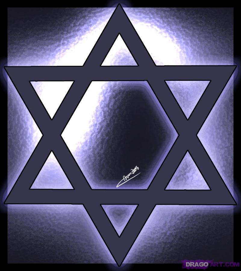How To Draw The Star Of David, Star Of Bethlehem, Step By Step