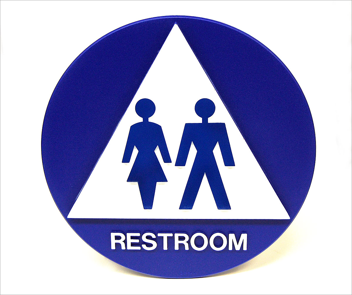 Restroom Sign, Restroom Handicap Symbol : TAP Plastics