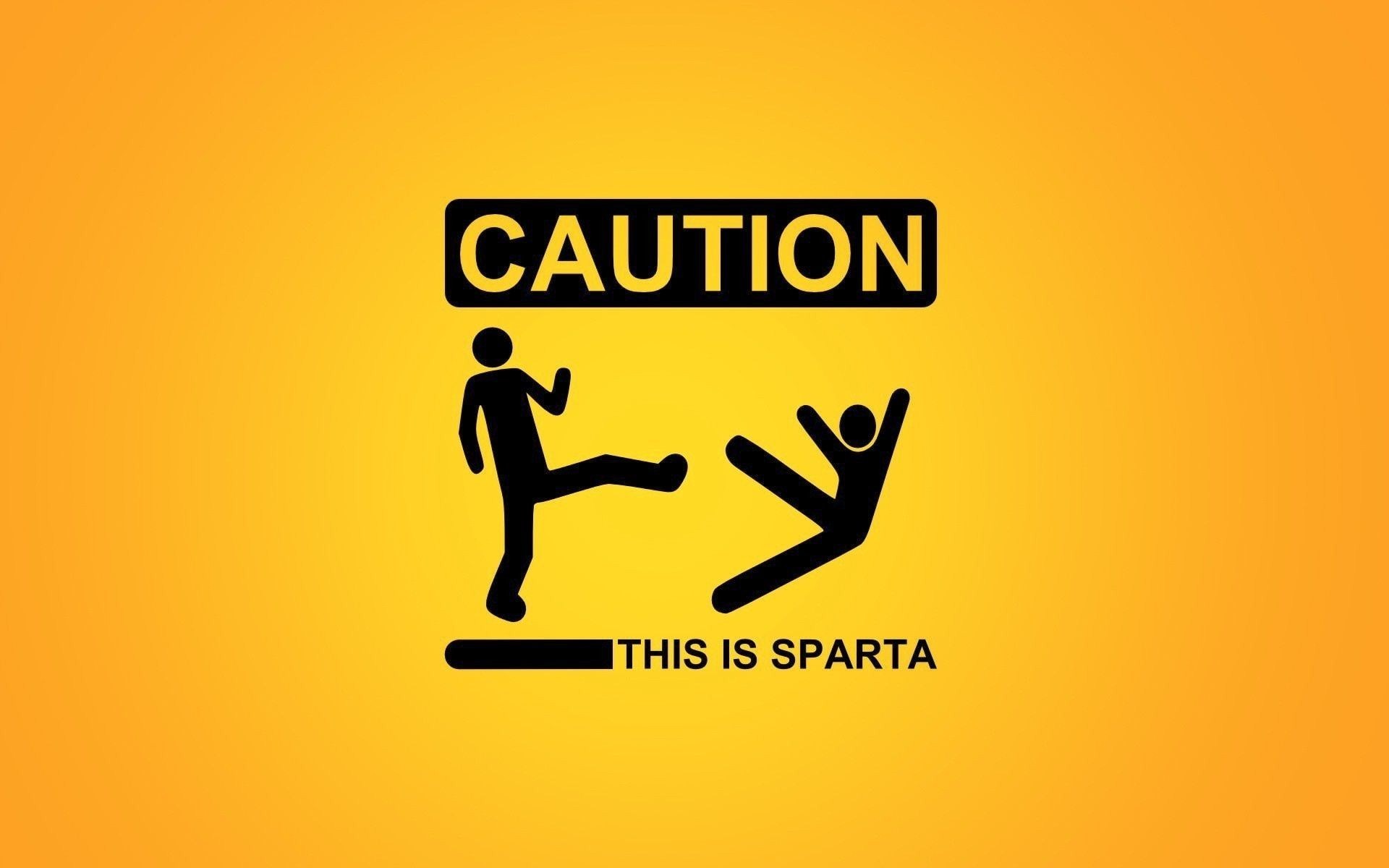 Caution Sign This Is Sparta #6907372