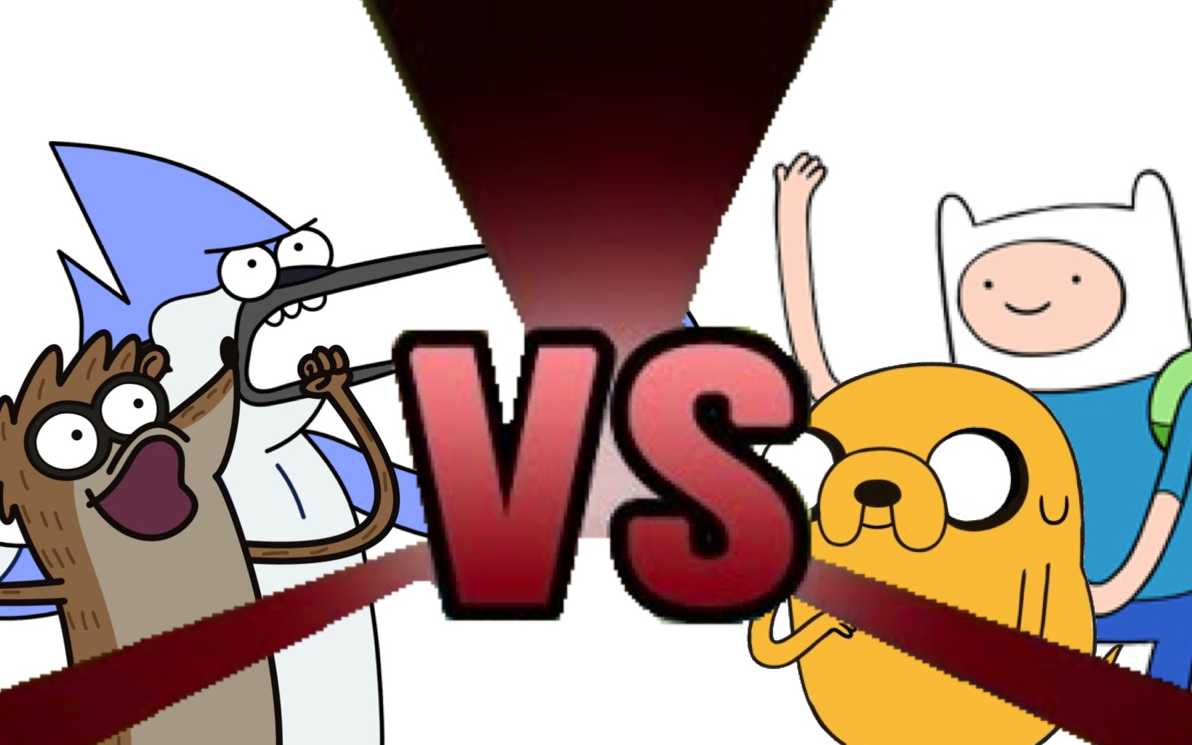 MORDECAI and RIGBY vs FINN and JAKE! Cartoon Fight Club Episode 2 ...
