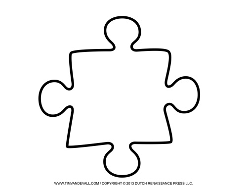 Blank Puzzle Piece Template – Free Single Puzzle Piece Images | PDF