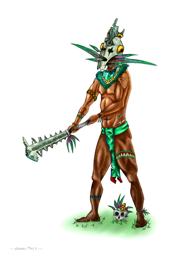 Aztec Warrior Concept by maeshanne on deviantART