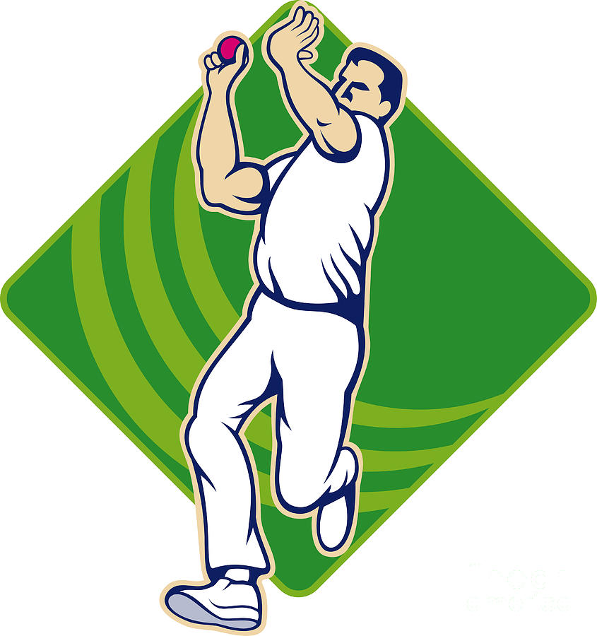Cricket Bowler Bowling Ball Front by Aloysius Patrimonio - Cricket ...