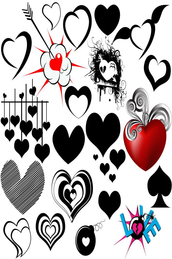 20+ Love Heart Vector Art Graphics