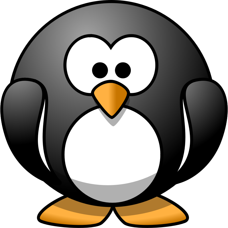 Clipart - Cartoon penguin