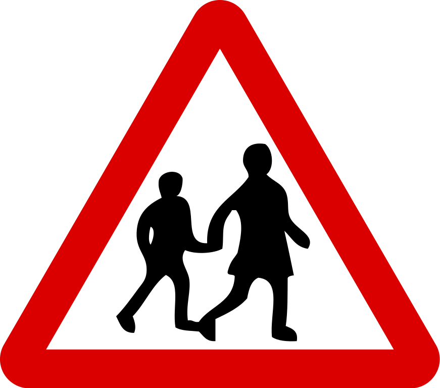 File:Singapore Road Signs - Warning Sign - School Crossing.svg ...