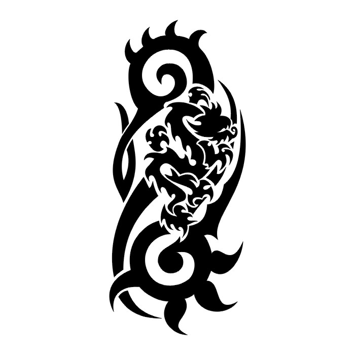 Black And White Tribal Tattoos - Cliparts.co
