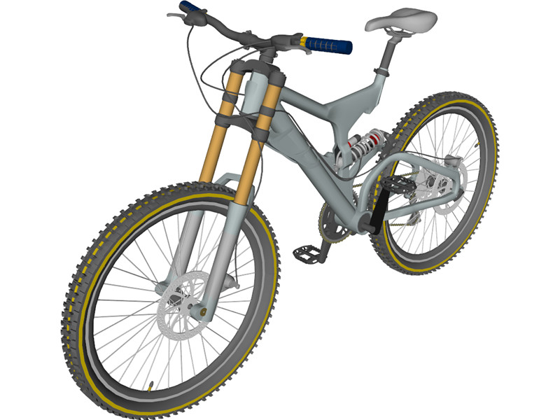 Bike Mountain Freeride/Downhill 3D Model Download | 3D CAD Browser