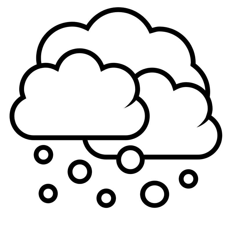 Tango weather showers scattered - outline Free Vector / 4Vector