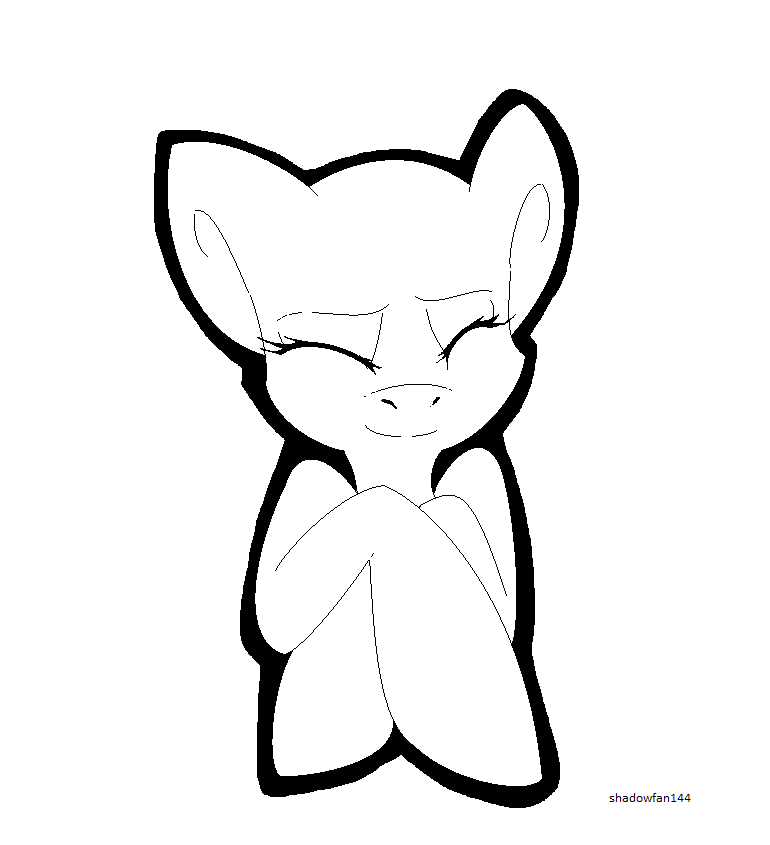 deviantART: More Like free chibi cat/lineart by xXRainbowTopHatXx