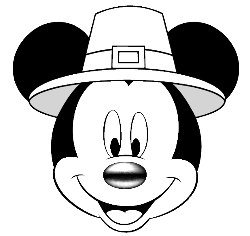 A Thanksgiving Craft - Mickey and Minnie Pilgrim Masks