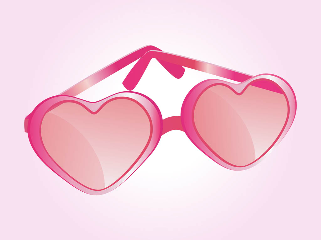Free Heart shaped glasses Vectors