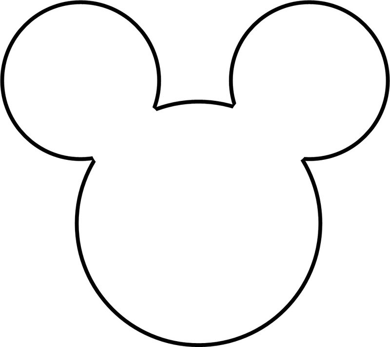 Large Mickey Mouse Head Outline Pictures To Pin On Pinterest Pinsdaddy