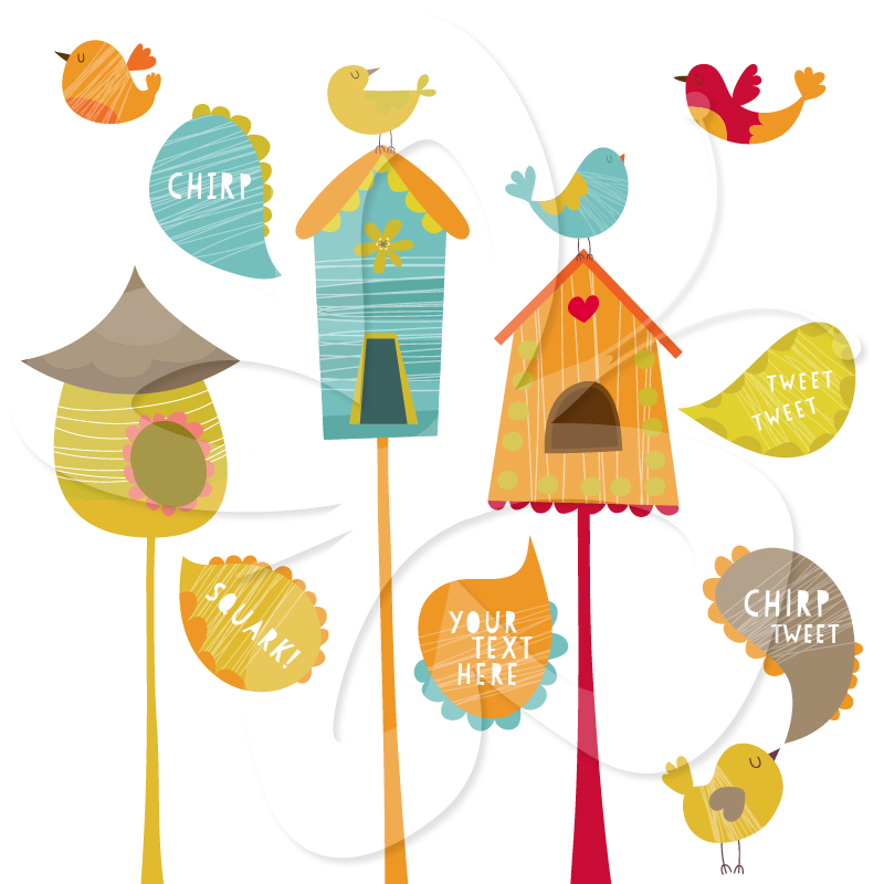 Bird House Clip Art - Creative Clipart Collection
