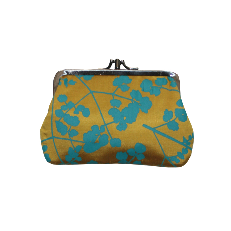 Clip purse – Rue – turmeric / kingfisher