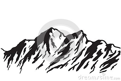 Mountain Range Sunset Clipart - Free Clip Art Images