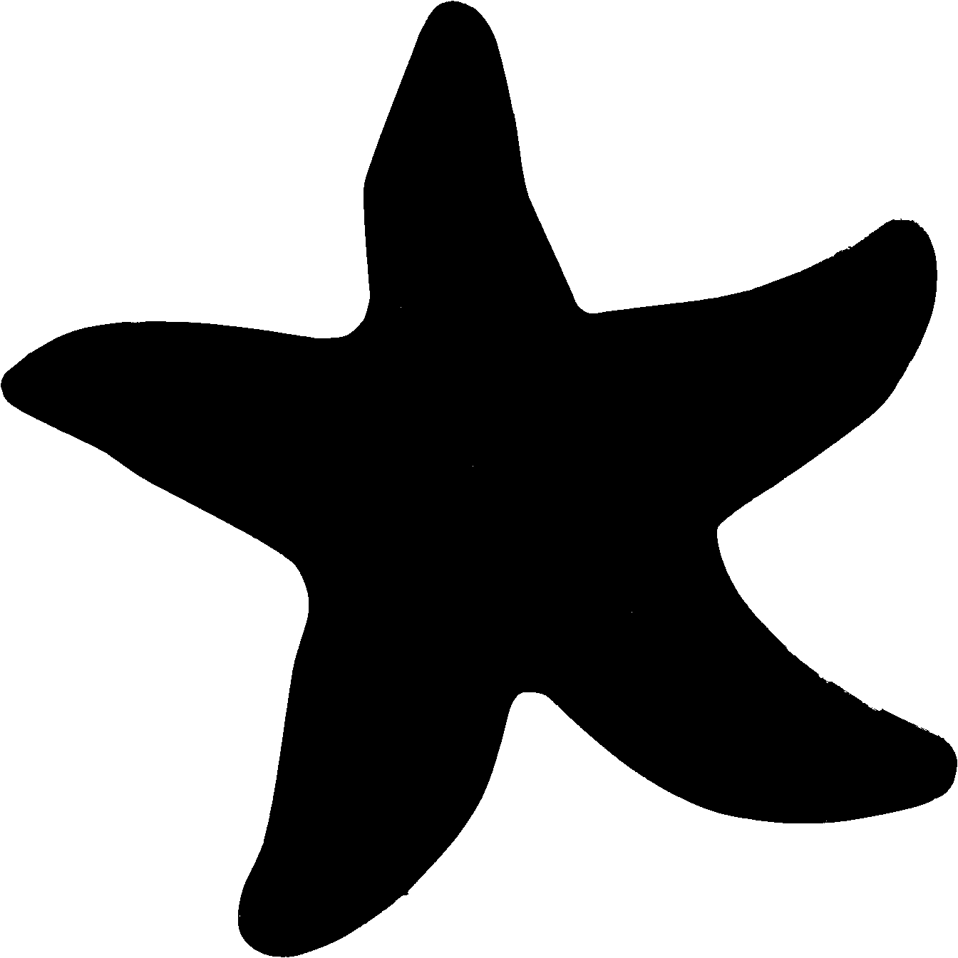 Starfish Clipart Black And White | Clipart Panda - Free Clipart Images