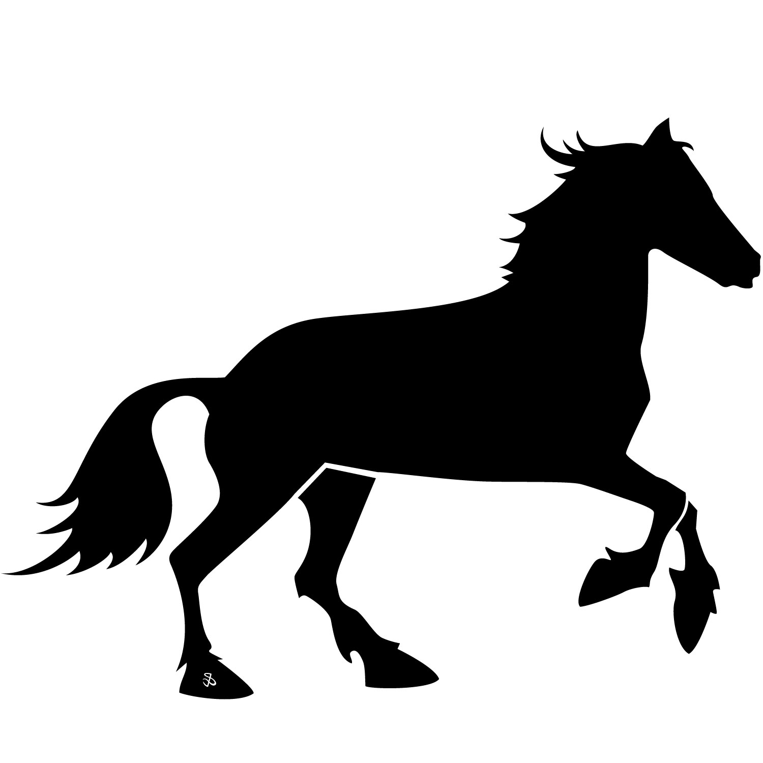 clipart horse silhouette - photo #17