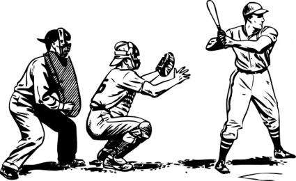 Baseball At Bat clip art - Download free Sport vectors
