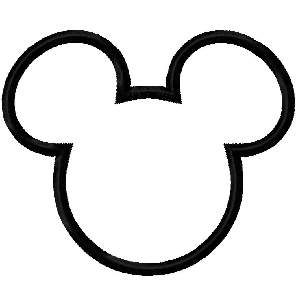Mickey Mouse Face Outline - Cliparts.co