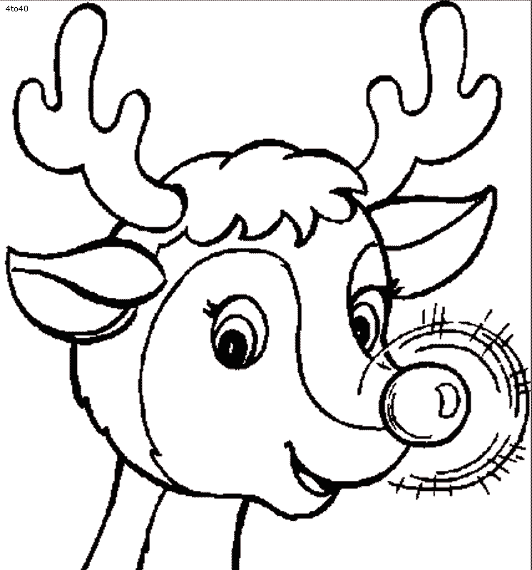 Pictxeer » Reindeer Coloring Pages