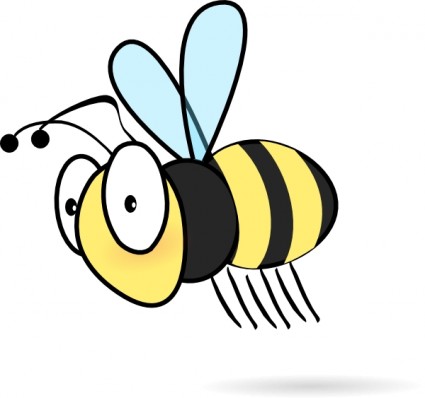 Cartoon bee and bee hive Free vector for free download (about 6 ...