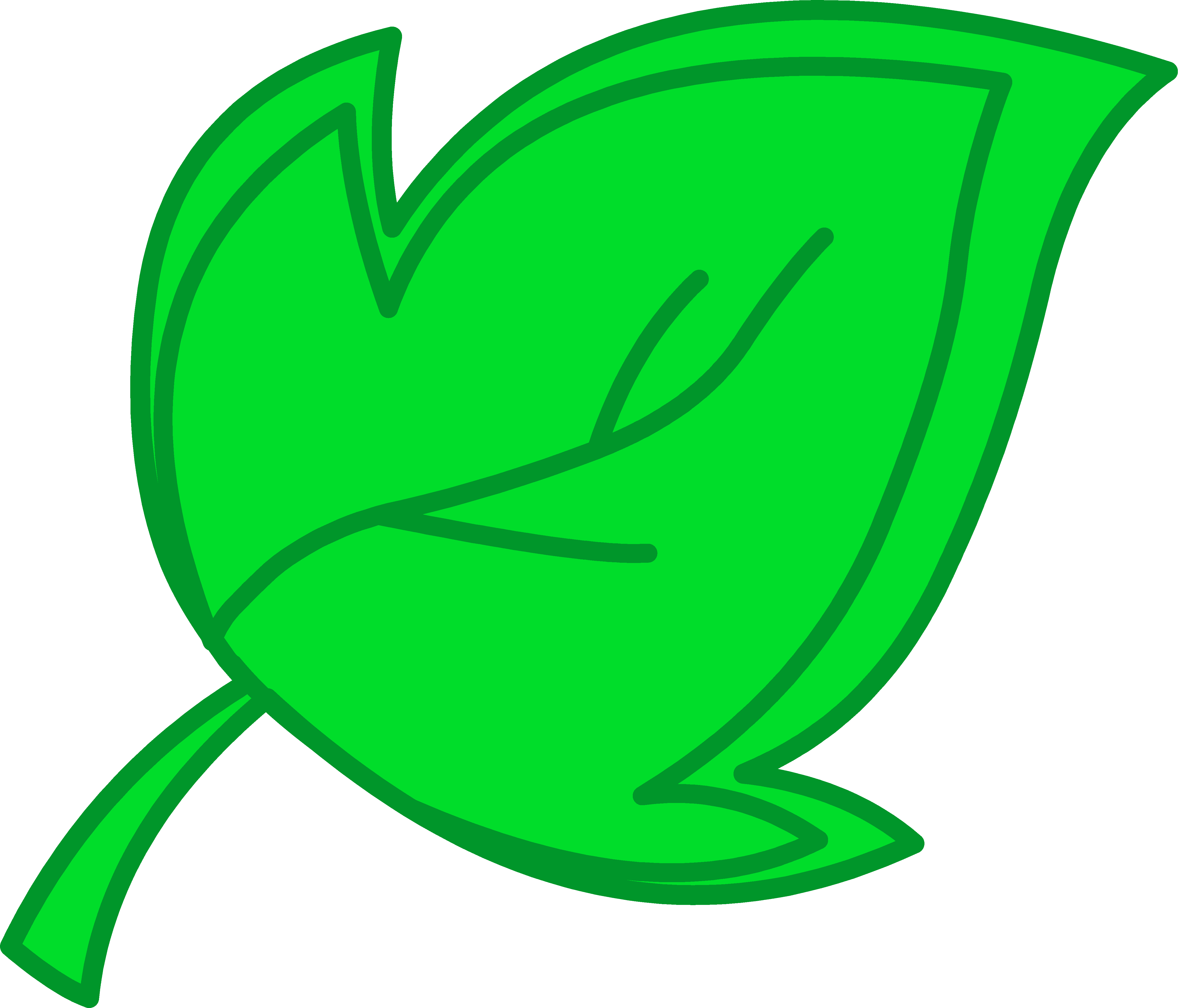 Green Tree Leaf Clipart - Free Clip Art