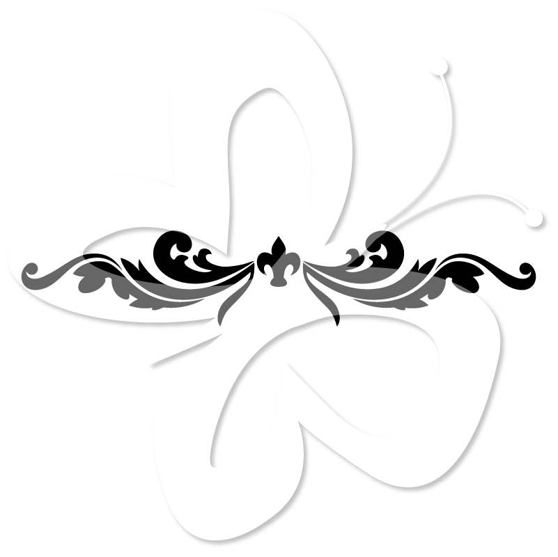 Black and White Flourishes Page Divider Clip Art Set - Creative ...
