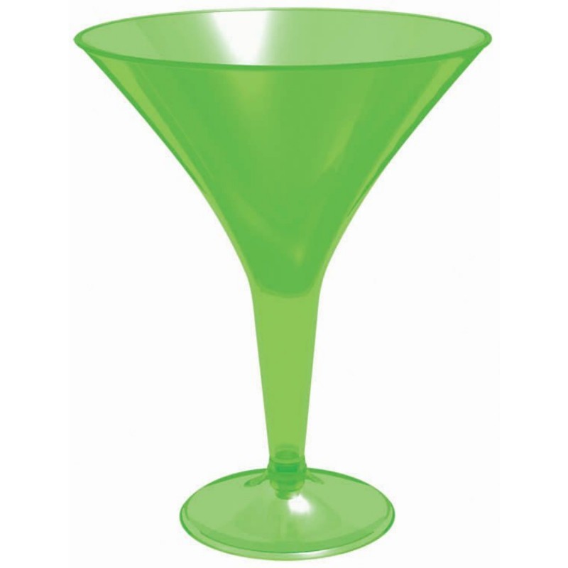 Green Plastic Martini Glasses | Party Plus SM5