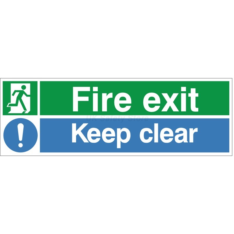 Fire Exit Signs - Emergency Exit & Keep Clear Signs and Notices ...