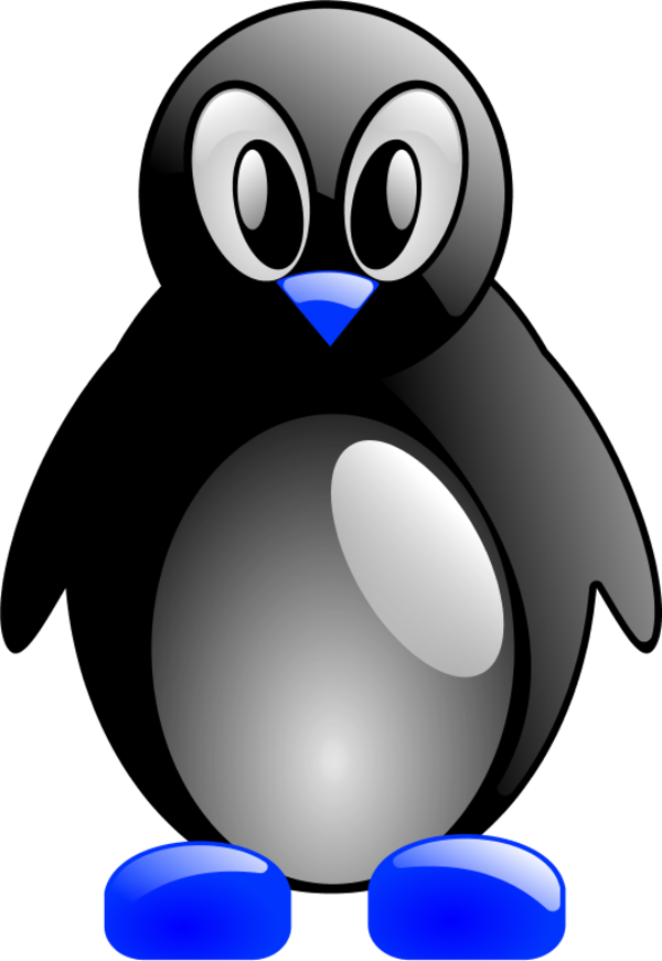 penguin tux - vector Clip Art