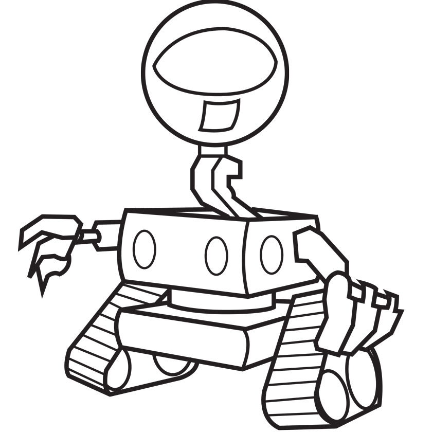 Alien robot For Free coloring pages | Coloring Pages