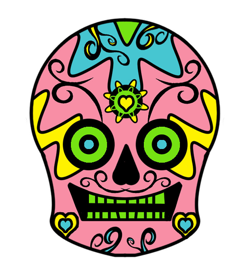 Sugar Skull Drawings Simple Images & Pictures - Becuo