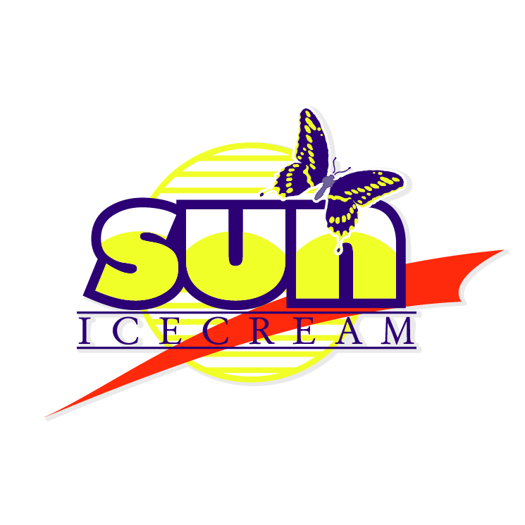 Sun icecream Free Vector / 4Vector