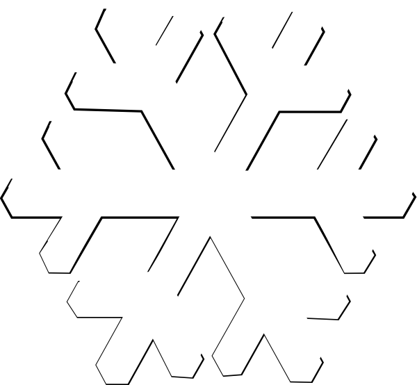 White Snowflake clip art - vector clip art online, royalty free ...