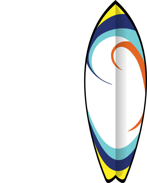 Surfboard clip art - vector clip art online, royalty free & public ...