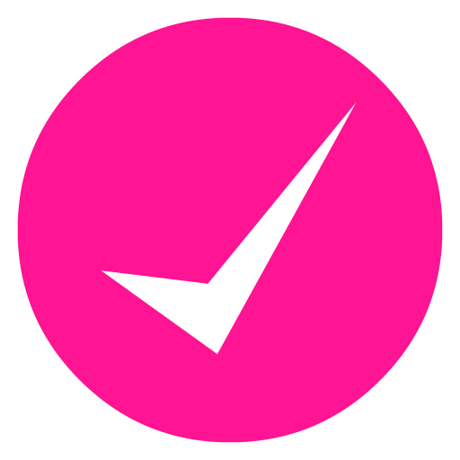 Deep pink check mark 11 icon - Free deep pink check mark icons