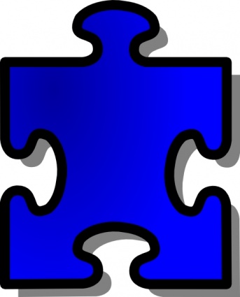 Blue Jigsaw Puzzle Piece clip art - Download free Other vectors