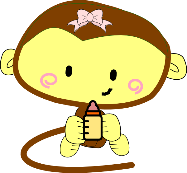 girl monkey clip art free - photo #11