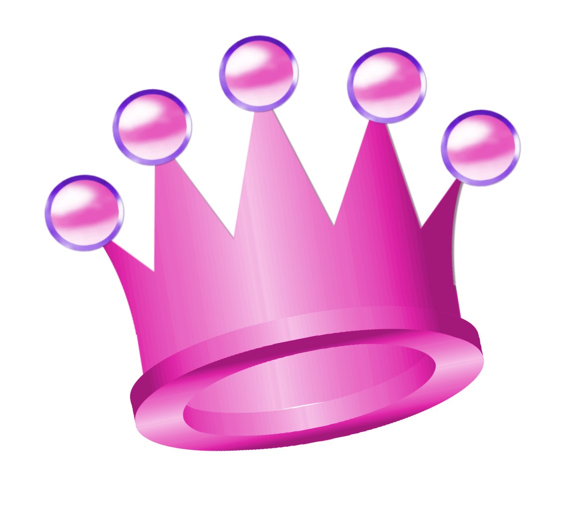 clip art pink crown - photo #29